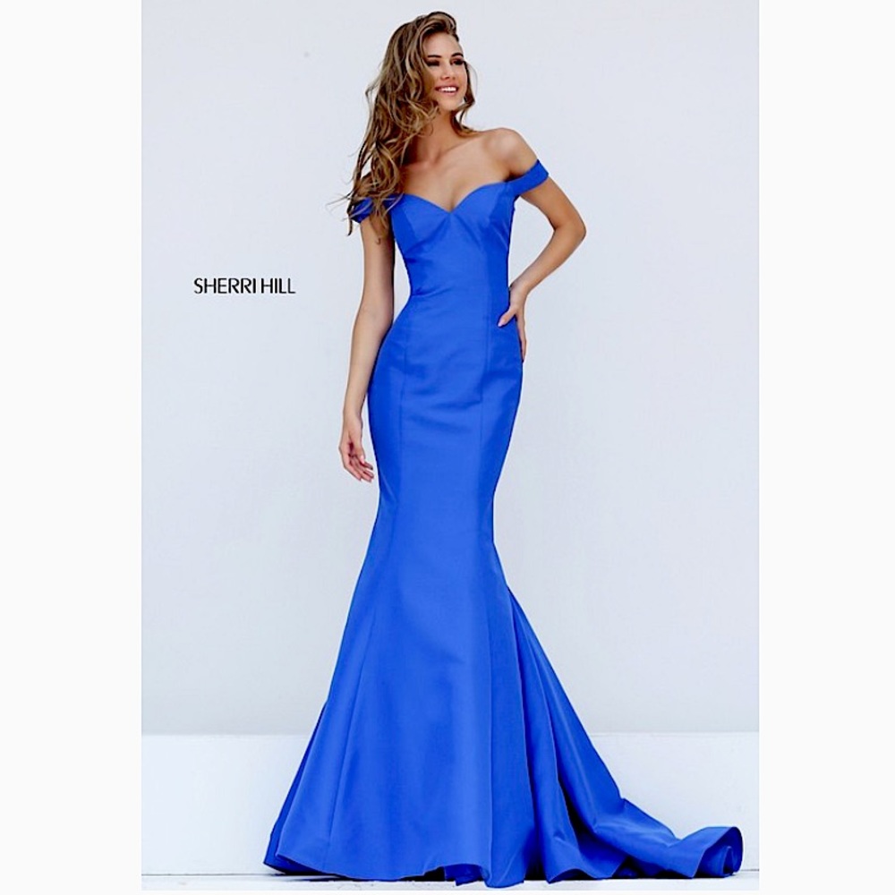 Exquisite Off the Shoulder Evening Gown by Sherri Hill